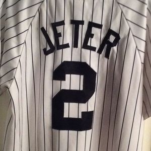 Real Derek Jeter Jersey NY Yankees Majestic M